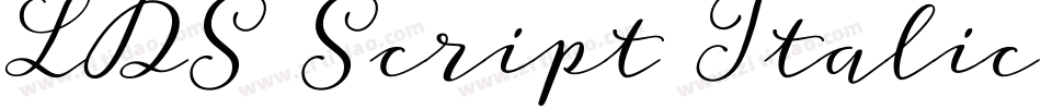 LDS Script Italic字体转换